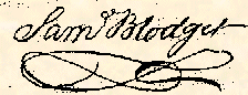 Image of Sam Blodget's Signature